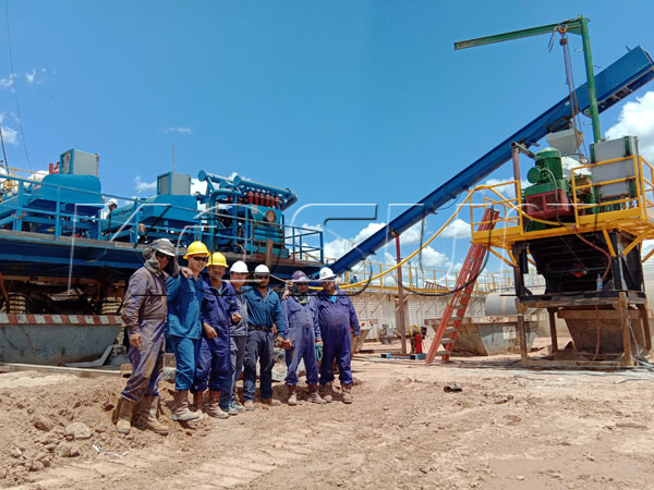 Solids control system and drilling wa