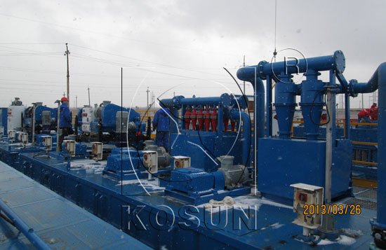 KOSUN  drilling fluids mud cleaner delivery to Russia